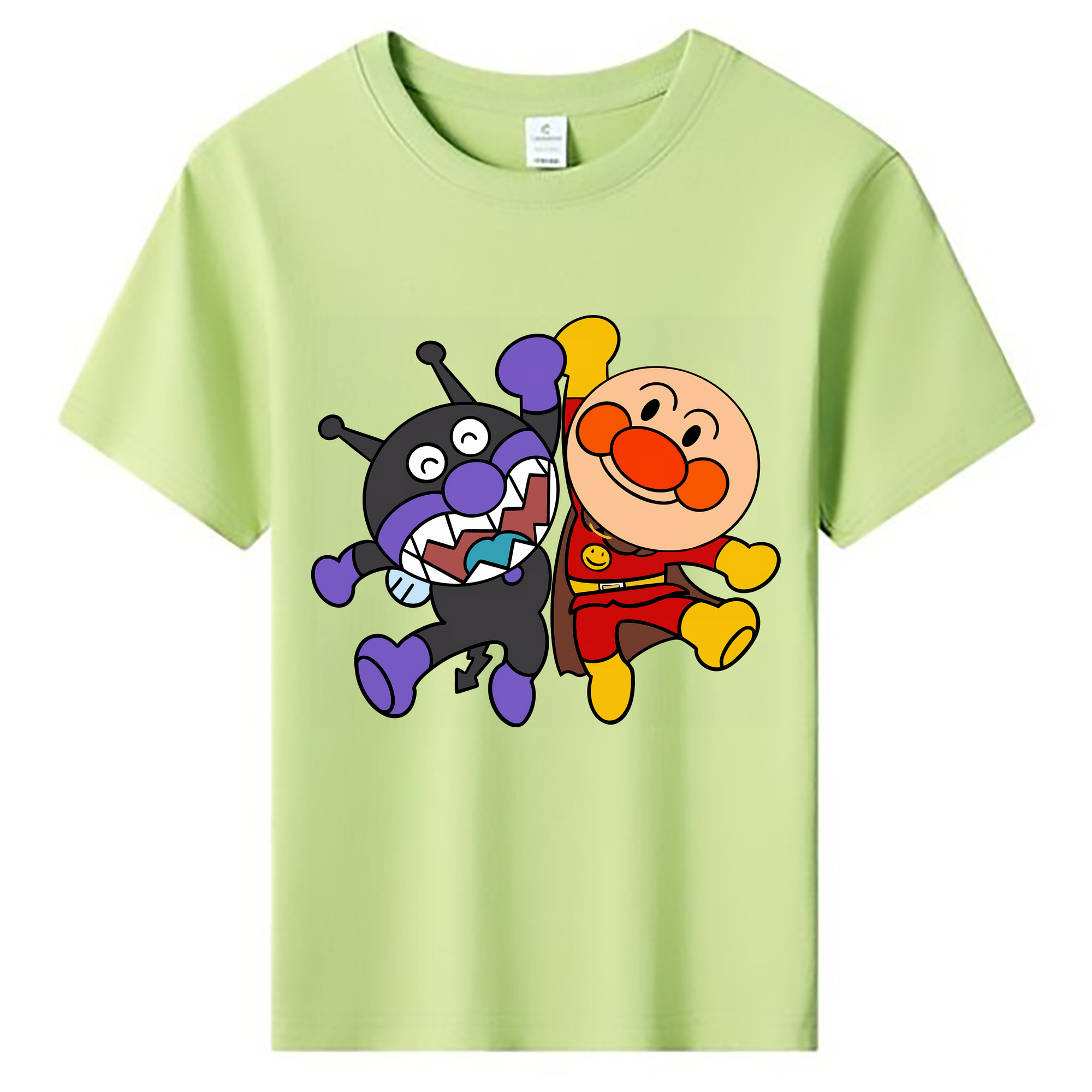 （画像用） アンパンマン Anpanman 綿100％キッズTシャツ（フロントプリント）